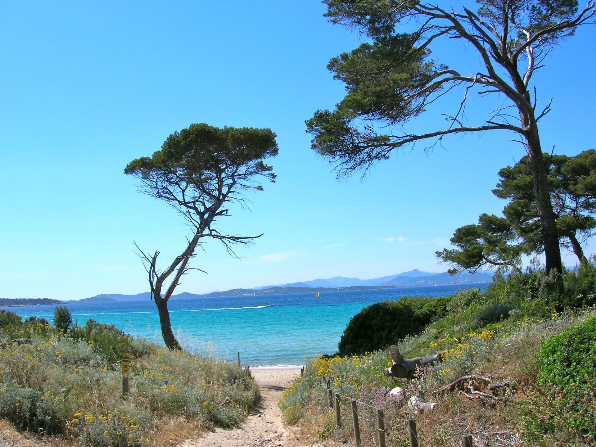 sentiers de randonnée porquerolles